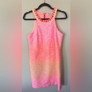 Trina Turk Pink and Orange Mini Dress